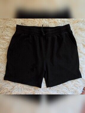 Mocoly Women's Black Casual Pull-on Shorts Size Large